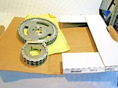 $29.95 • Buy DURALAST 73017-3- SBC 283 305 327 350 383 400  Double Roller 3 Piece Timing Set
