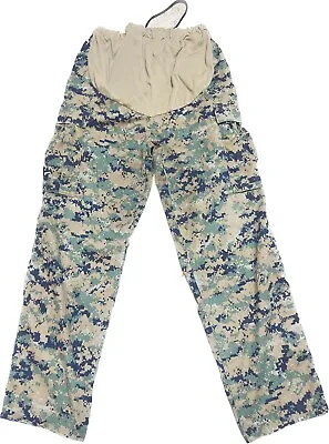 USMC Women's MARPAT Woodland Camouflage Maternity Trousers - Small-SHORT • $30