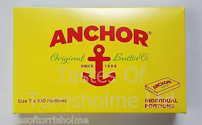 100 X Size 7 Individual Single Portion Foil Wrapped Anchor Butter Portions • £18.75