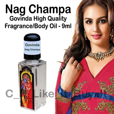 Nag Champa Oil Perfume Body Bath Aromatherapy Burning Fragrance Indian Govinda  • £5.98