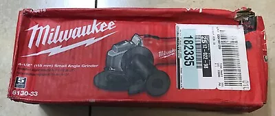 Milwaukee 6130-33 Corded 4-1/2  Sm. Angle Grinder W/ Sliding Lock-On Switch NEW • $64.99