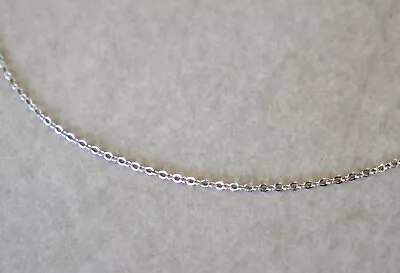 Vintage Sterling Silver Thin Curb Chain 16  1.3mm • $40