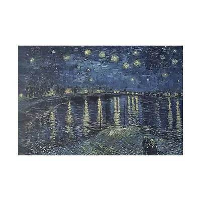 Starry Night Over The Rhone Van Gogh Print Repro On Canvas By Daz Art Gallery • $57.32