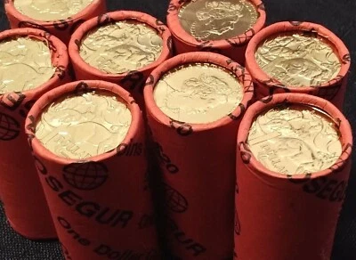 $11.50 • Buy 2020 Australia $1 Dollar Mob Of Roo's Security Coin Roll Heads/Tails
