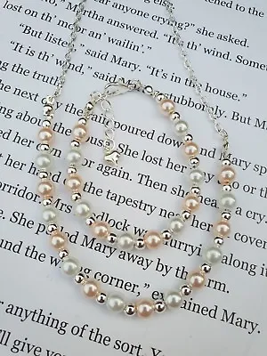 £4.99 • Buy Bridesmaid/flower Girl Glass Pearl Gift Sets Jewellery For Children!