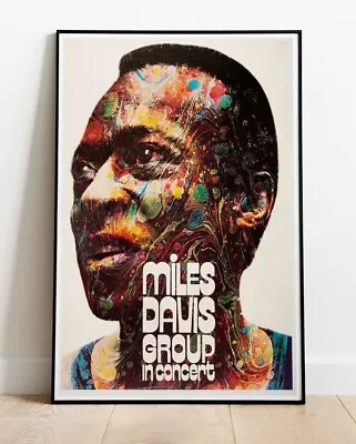 MILES DAVIS 1971 Tour Poster VINTAGE REPRO 36 X24  (similar To A1 ) • £11.99