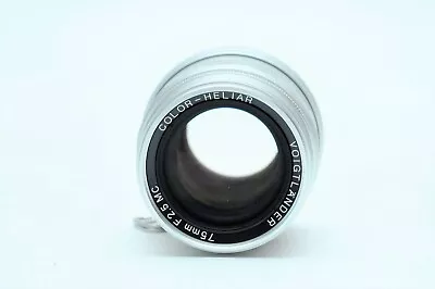 Voigtländer Color Heliar 75mm F/2.5 Portrait Lens For Leica M39mm Screw Mount  • $253