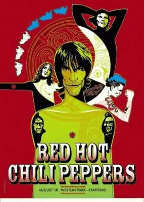 $50 • Buy Red Hot Chili Peppers Concert Poster Uk Tour 2001