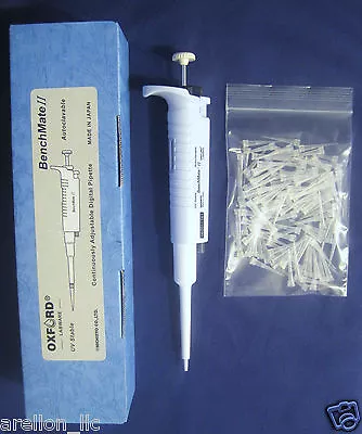 $149.50 • Buy 0.1-2.0uL Oxford Benchmate II Micro Pipette Single Channel Adjustable Volume P2