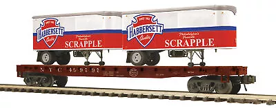 MTH Premier #499797 New York Central Scrapple Flat Car 20' Pup Trailers 20-95556 • $83