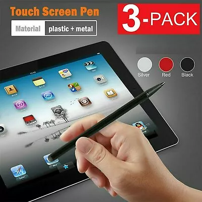 3Pack Touch Screen Pen Stylus For IPhone IPad Samsung Tablet Phone PC • $3.79