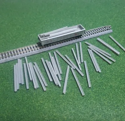 N Scale 1/160 Steel I Beam Load. 20 Pack. Freight Diorama Details FREE SHIPPING • $11