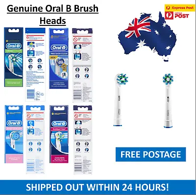 $6.99 • Buy Genuine Braun Oral B Replacement Electric Toothbrush Heads 