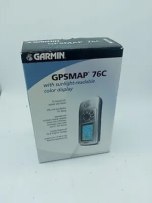 GARMIN GPS MAP 76C GPSMAP 76C Handheld GPS With Box & Manual • $149.97