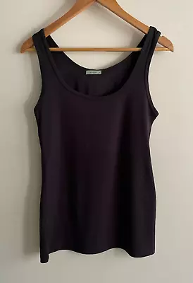 KOOKAI Womens Stretch Tank Singlet Top Size 2 (Aus 12) Charcoal Grey • $8