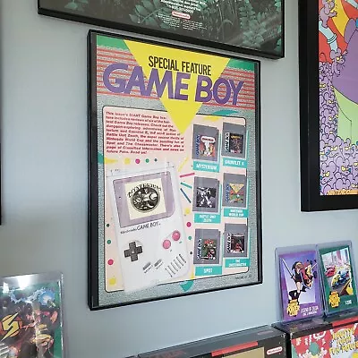 FRAMED Retro 1991 Gameboy Game Boy Print Ad/poster Video Game Wall Art • $29