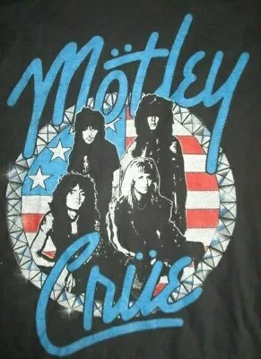 Retro MOTLEY CRUE Tour (XL) T-Shirt Nikki Sixx Mick Mars Vince Neil Tommy Lee • $59.84