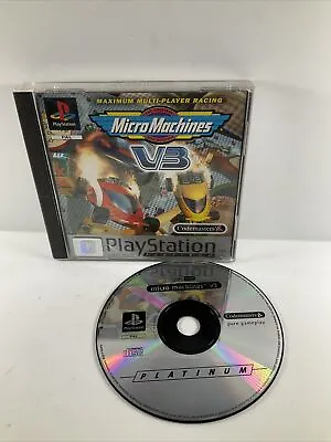 Micro Machines V3 | Platinum | Sony Playstation PS1 Game Complete - No Manual • £19.99