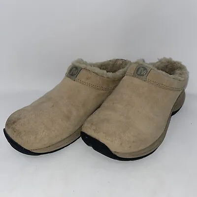 Merrell Womens Size 7.5 Primo Chill Natural 63254 Slip On Taupe Clog Mule Lined • $30