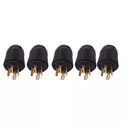 5-pk NEMA L15-30P Male Plug 30A 250V Locking Generator Plug L15-30 • $39.99