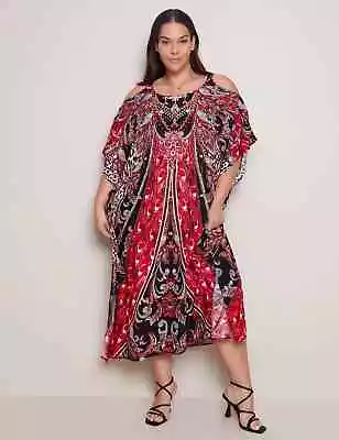 NWT $129 Autograph Cold Shoulder Kaftan Dress Size 20 • $50