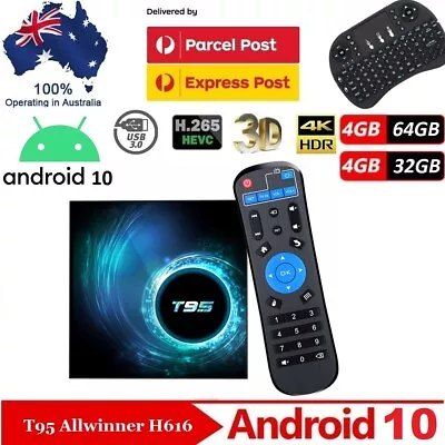 $59 • Buy 2022 T95 Android 10 Smart TV BOX Dual WiFi Bluetooth Media Player MXQ Pro