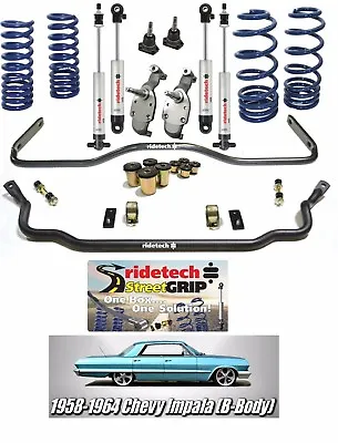 $2900 • Buy Ridetech StreetGrip System Fits 58-64 Chevy Impala ,2  Drop Spindles,Sway Bars