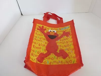 Sesame Street Elmo Tote Bag. Plastic Small Orange Bag 9”X10” • $7.99