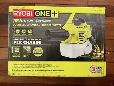 RYOBI ONE+ 18V Cordless Battery Fogger Mister W/ 2Ah Battery & Charger Kit P2850 • $47.95