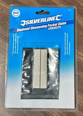 SilverLine Diamond Sharpening Pocket Stone 25 X 75 X 6mm - 103526 • $12.99