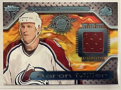 2000-01 Pacific Private Stock Titanium Aaron Miller Game-Used Jersey #76 Hockey • $3.49