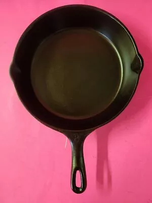 Vintage VOLLRATH  Cast Iron No. 8  Skillet With Heat Ring  -  RESTORED -  FLAT • $105