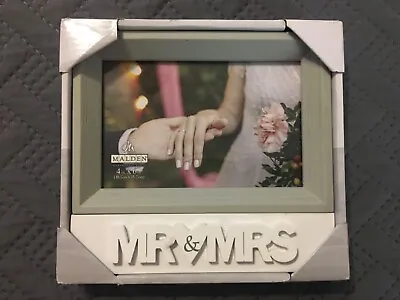 New Wedding Photo Frame  Mr & Mrs  Malden International Designs 4  X 6” • $5