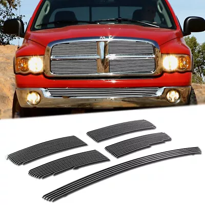 Billet Grille Combo Chrome Grill Insert Fits 2002-2005 Dodge Ram Regular Model  • $100