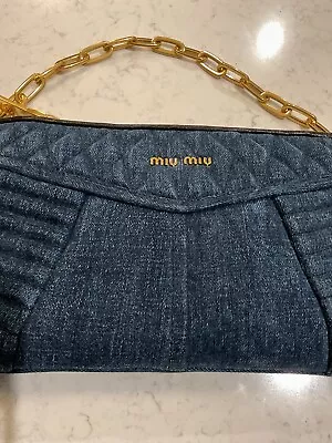 MUI MUI Denim Clutch • £337.47