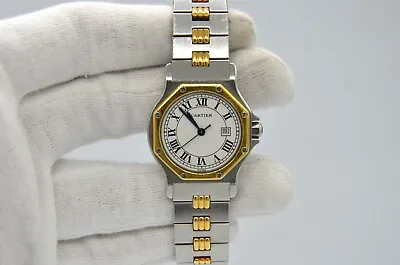 Cartier Santos Octagon Stainless Steel/18k Yellow Gold Automatic Ladies • $2295