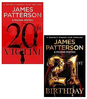 James Patterson Womens Murder Club Series (20 & 21) 2 Books Collection Set (20 • £10.99