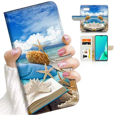 ( For Samsung S7 ) Wallet Flip Case Cover AJ24262 Sea Starfish • $12.99