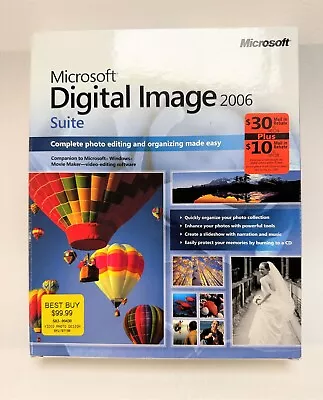 Microsoft Digital Image 2006 Suite 2-Disc Set Photo Editing New NIB NOS • $23.99