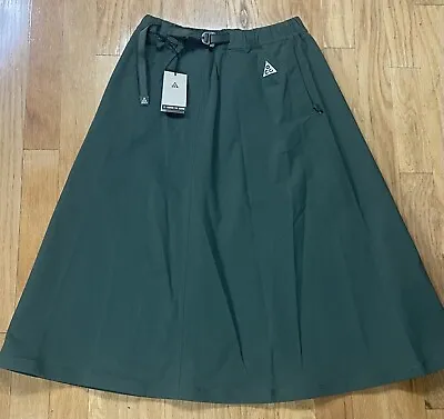 $53.95 • Buy Nike ACG Trail High Waisted Olive/Khaki Cargo Skirt DN5487-325, Women’s XL - NWT