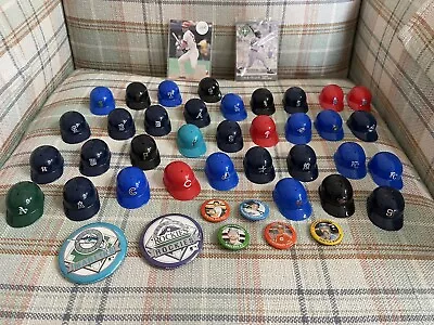 MLB 34 Vintage Baseball Mini Helmets Plastic Lot Gumball Vending Machine 1990's • $19.99