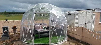 Hercules 3m Heavy Duty Dome Igloo Galvanized Steel Framed Garden Pod Dining   • £599.99