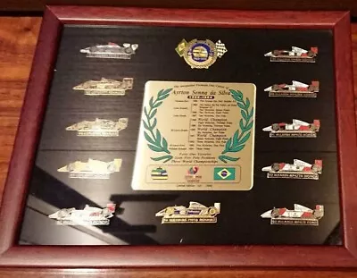 Ayrton Senna Foundation Pins Collection With Frame Limited To 1000 Sets  • $490