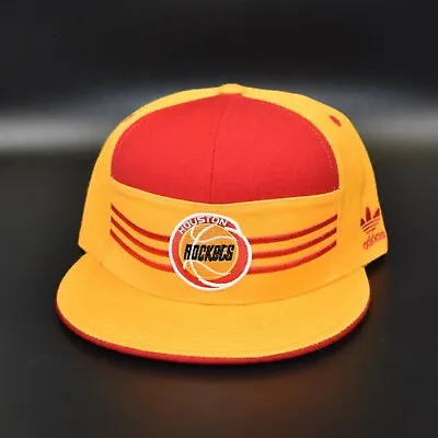 Houston Rockets Adidas Vintage Logo NBA Championship Banner Men's Fitted Cap Hat • $27.95