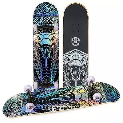 Madd Gear Skateboard Grind Complete Canadian Maple Deck Pro Al Oil Slick Trucks • $39.96