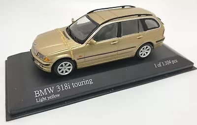 New Old Stock 1999 BMW 318i Touring 1:43 Scale Diecast Model Gold 431028314 • $65