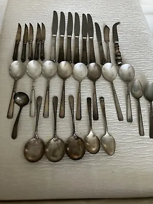 43 Pcs Vintage Mixed Lot - Rogers Oneida Silverplate Silverware • $25