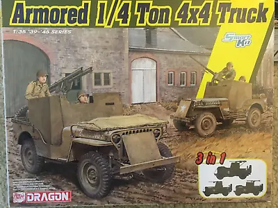 1/35 Armored 1/4 Ton 4x4 Truck (Willy's MB Jeep) ~ Dragon 6727 • $39.99