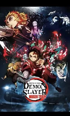 Demon Slayer Mugen Train The Movie Poster Arc Tengen Uzui 15x22  NEW • $9.60