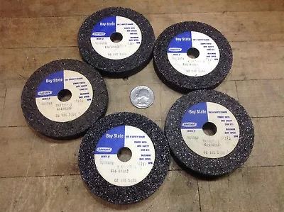 5 New Old Stock Bay State Abrasives 3 X 1/2 X1/2 Wheel Metal Grinding Finishing • $21